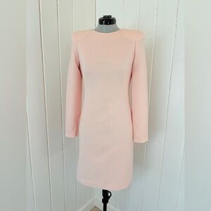 Alexander McQueen Pale Pink Structured Crepe Dress